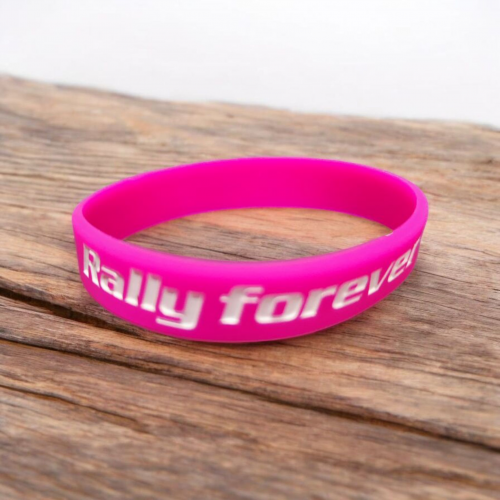 RALLY FOREVER szilikon gyerek karkötő, pink RALLY FOREVER szilikon gyerek karkötő, pink